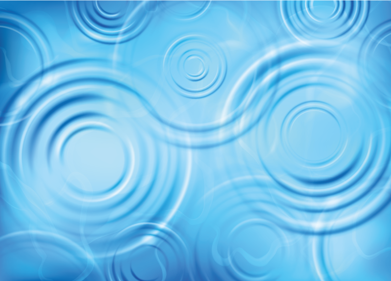 乙烯基地毯浴室波纹水效应 - TenStickers