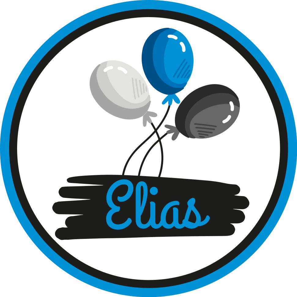 乙烯基地毯定制灰蓝色气球 - TenStickers