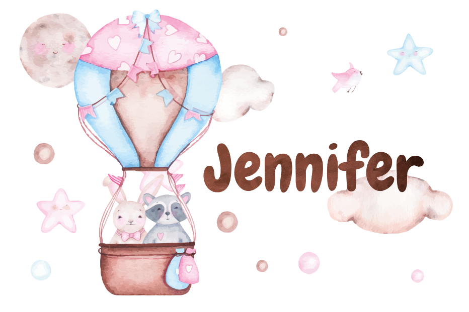 乙烯基地毯名称热气球飞行体验 - TenStickers