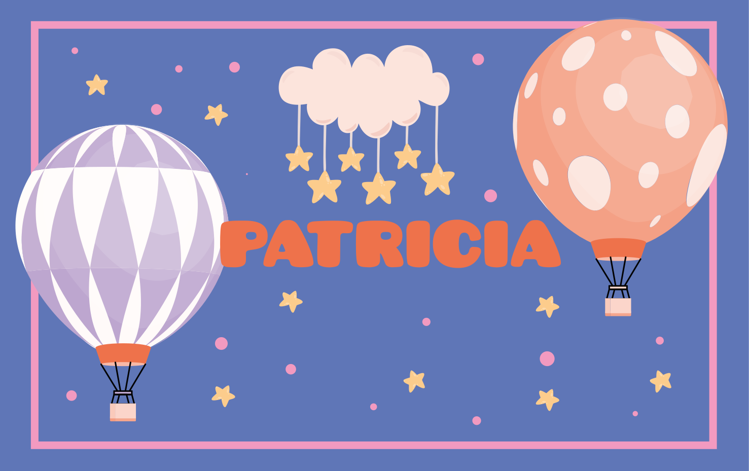 乙烯基地毯名称热气球冒险之旅 - TenStickers