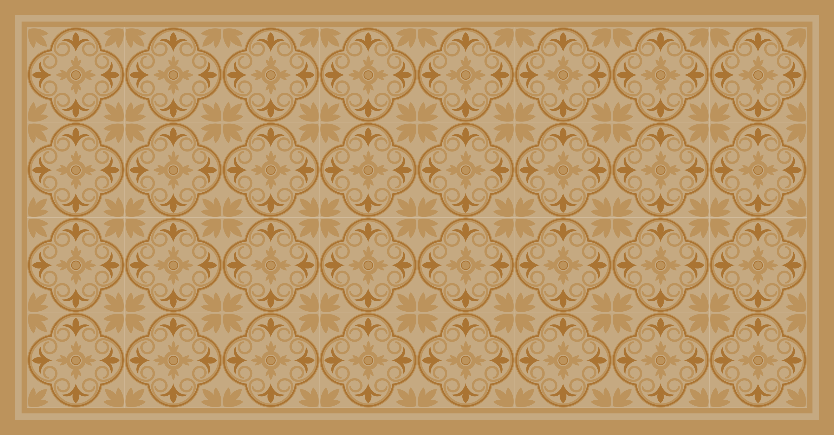 乙烯基地毯客厅几何瓷砖图案 - TenStickers