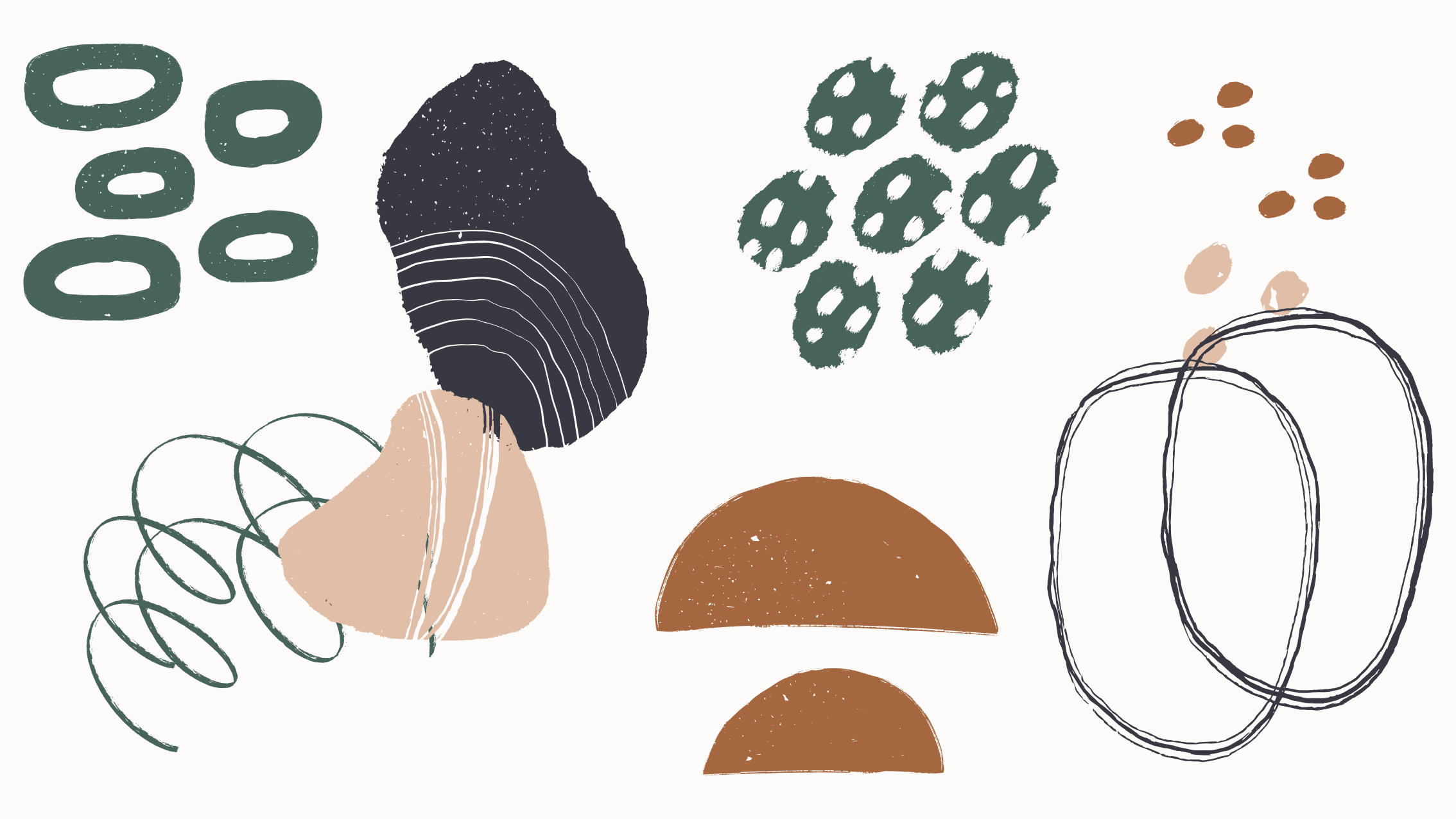 极简主义抽象形状布局设计 - TenStickers