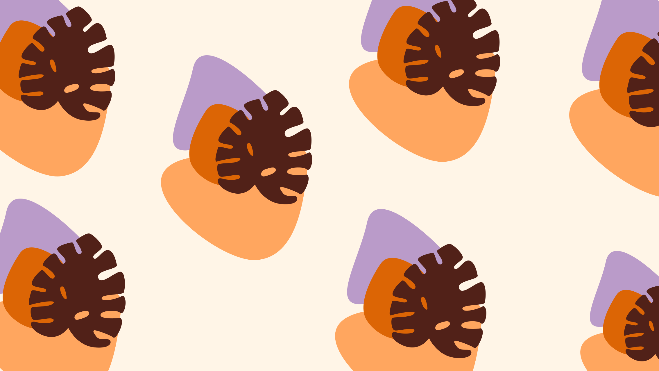 天然乙烯基地毯色彩斑斓的叶子形状 - TenStickers