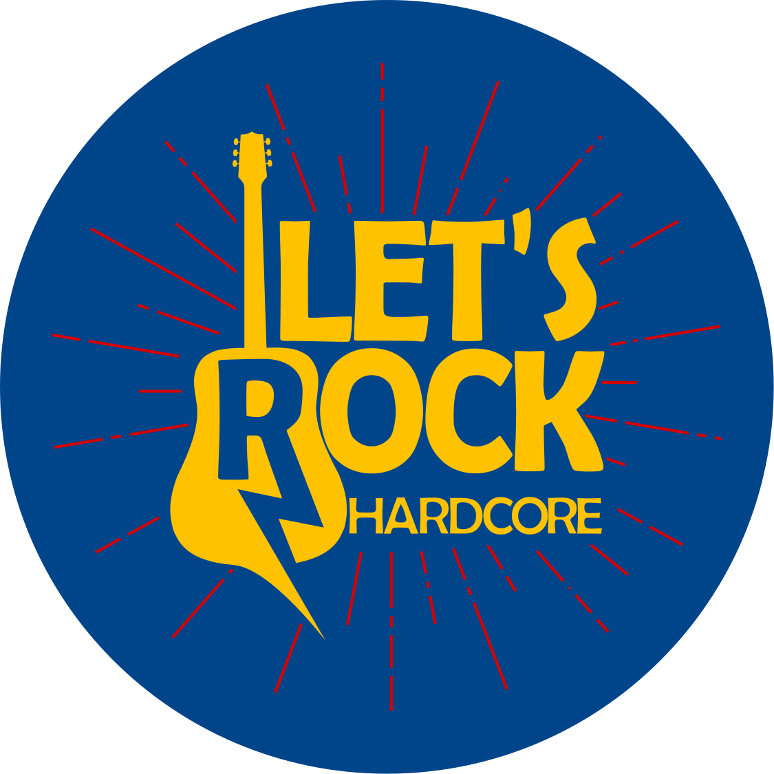 圆形乙烯基地毯电吉他致敬款 - TenStickers