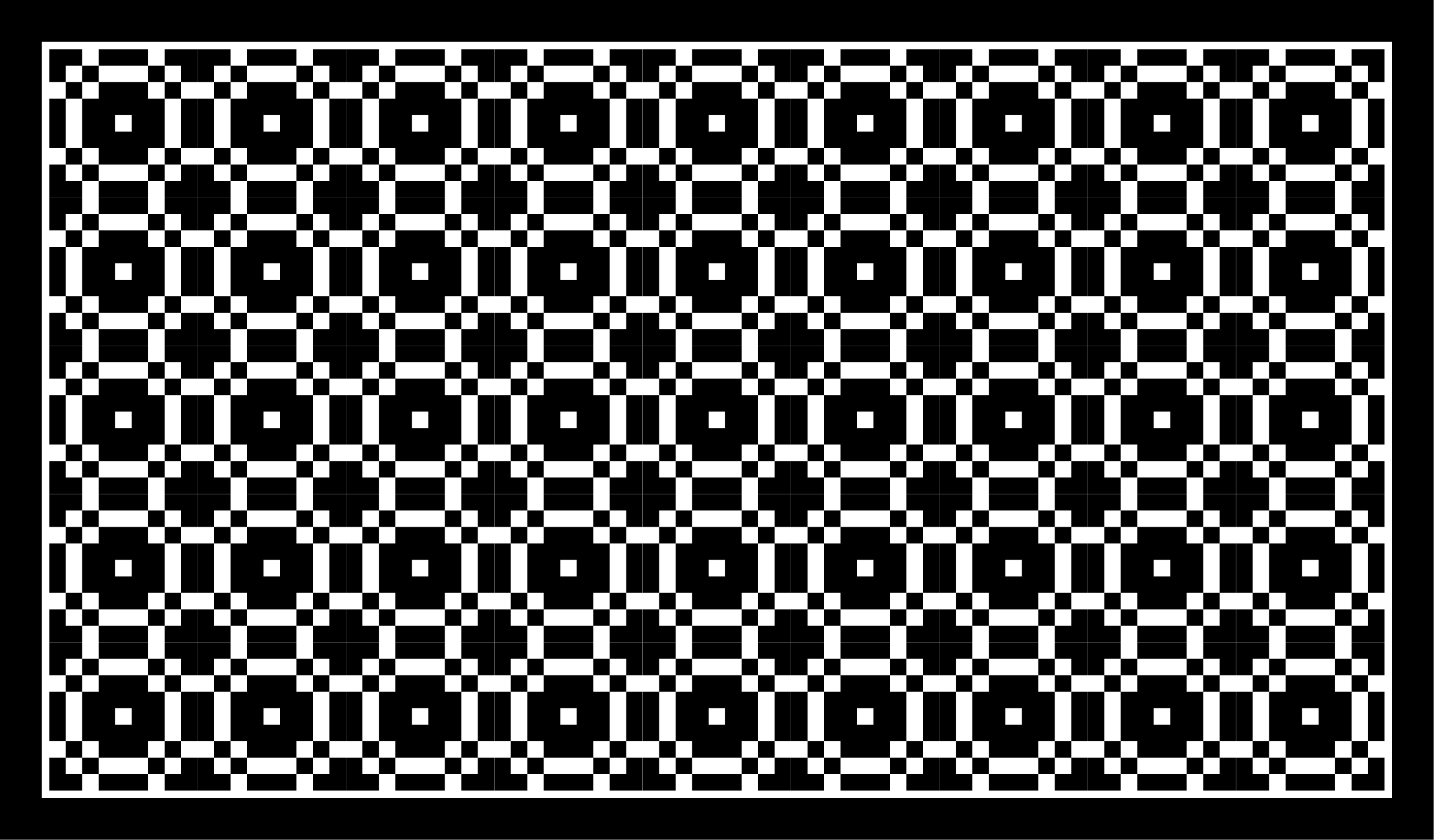 黑色白色小方块图案瓷砖地毯 - TenStickers