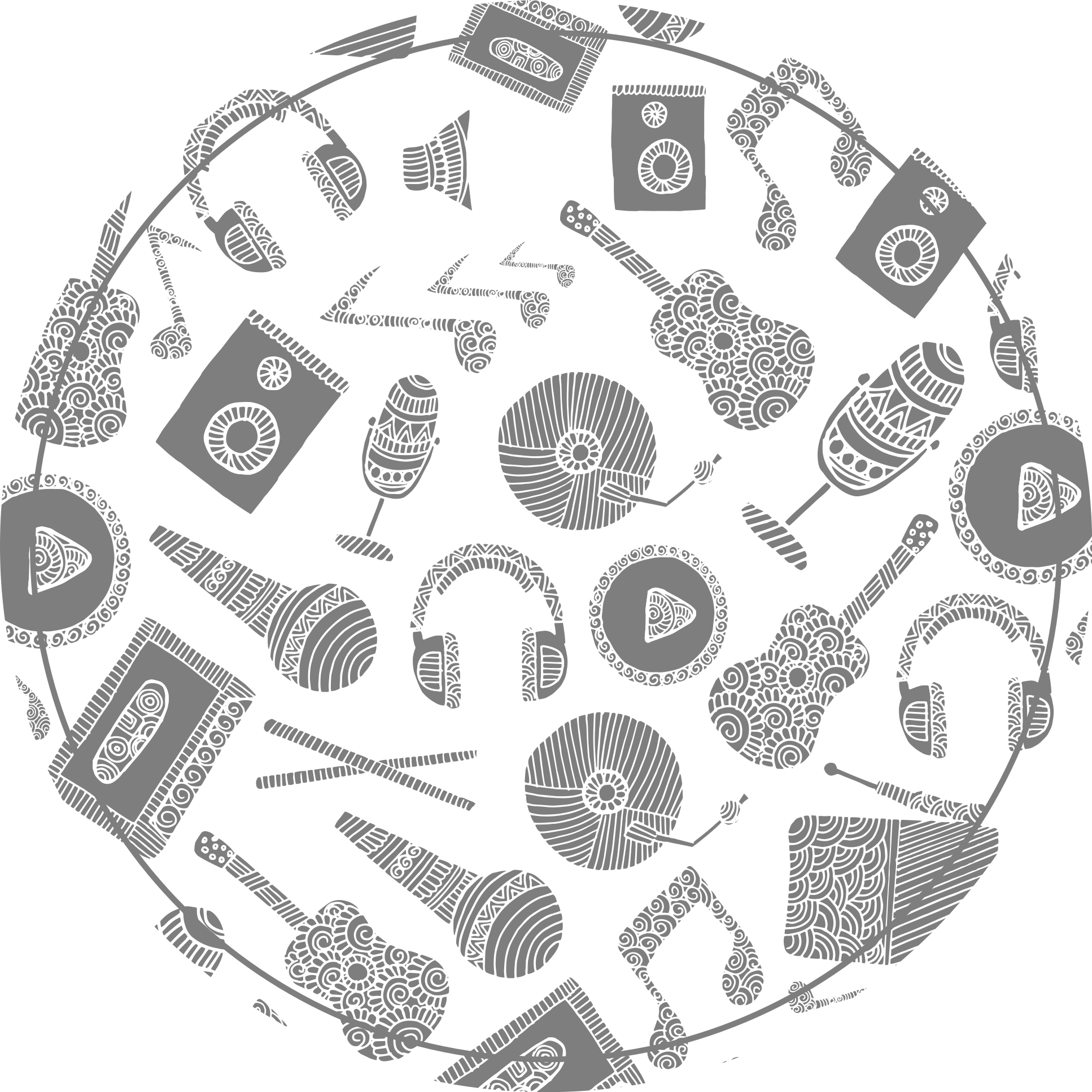 乙烯基地毯 乐器模式 - TenStickers