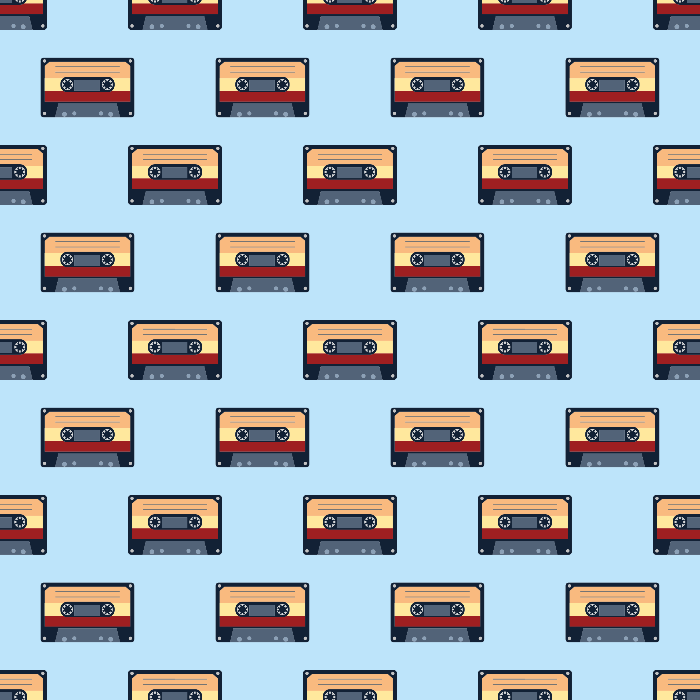 乙烯基地毯复古磁带创意设计 - TenStickers