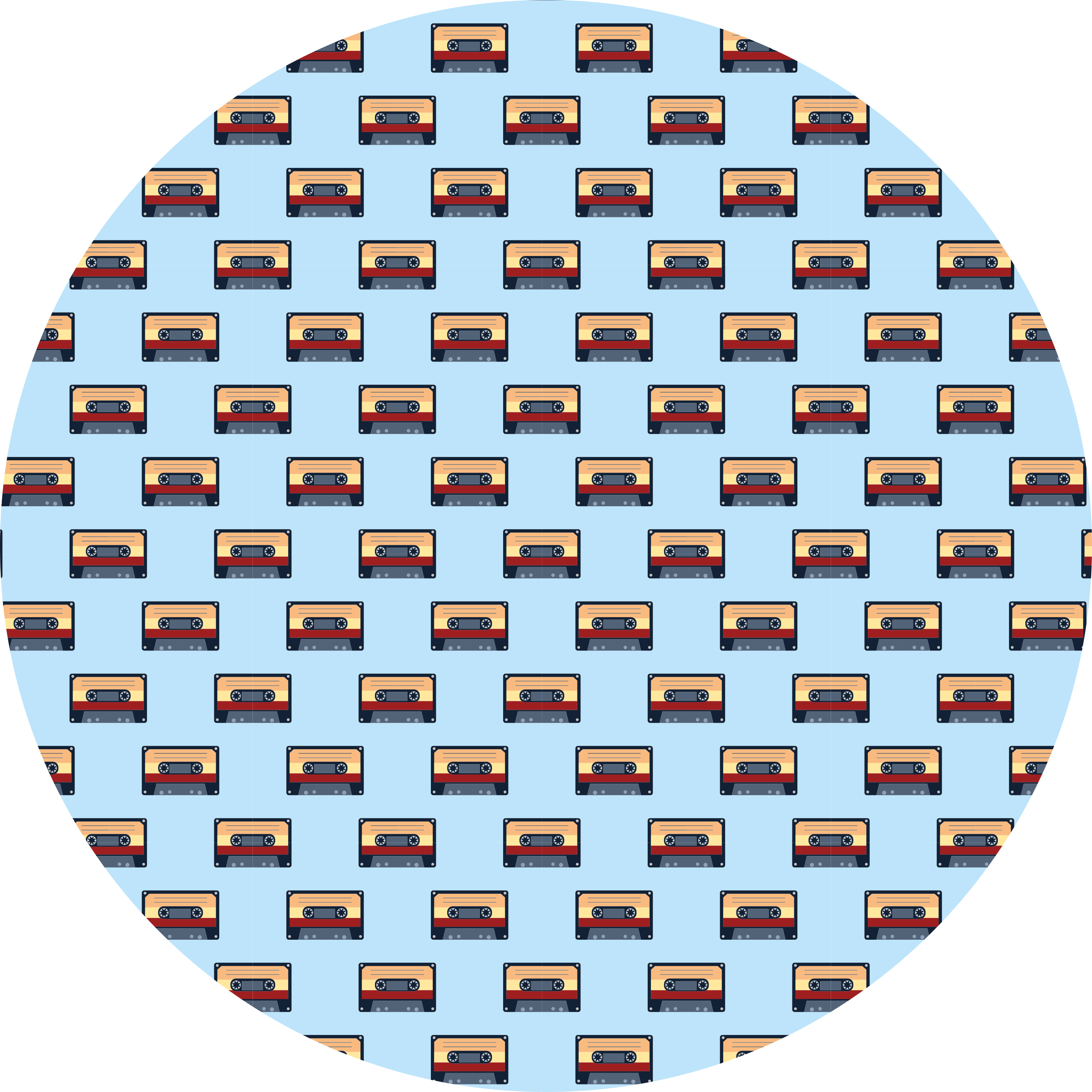 乙烯基复古地毯复古卡带概念 - TenStickers