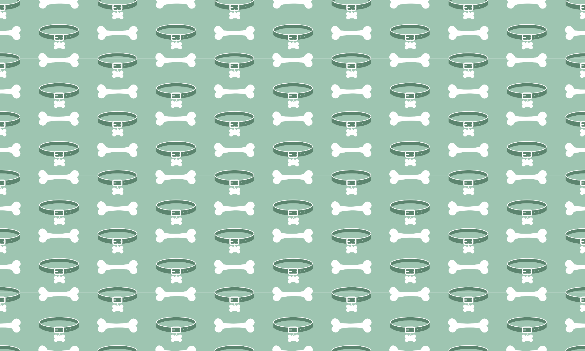 乙烯基地毯动物狗骨头图案 - TenStickers