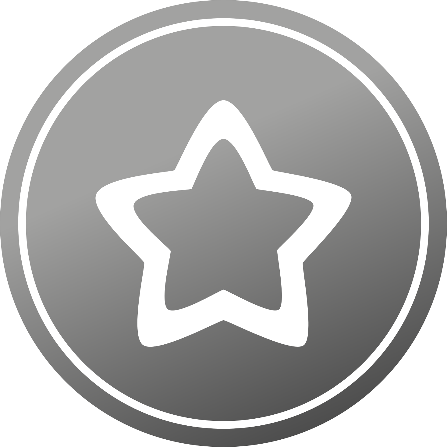 乙烯基地毯星星时尚灰色图案 - TenStickers