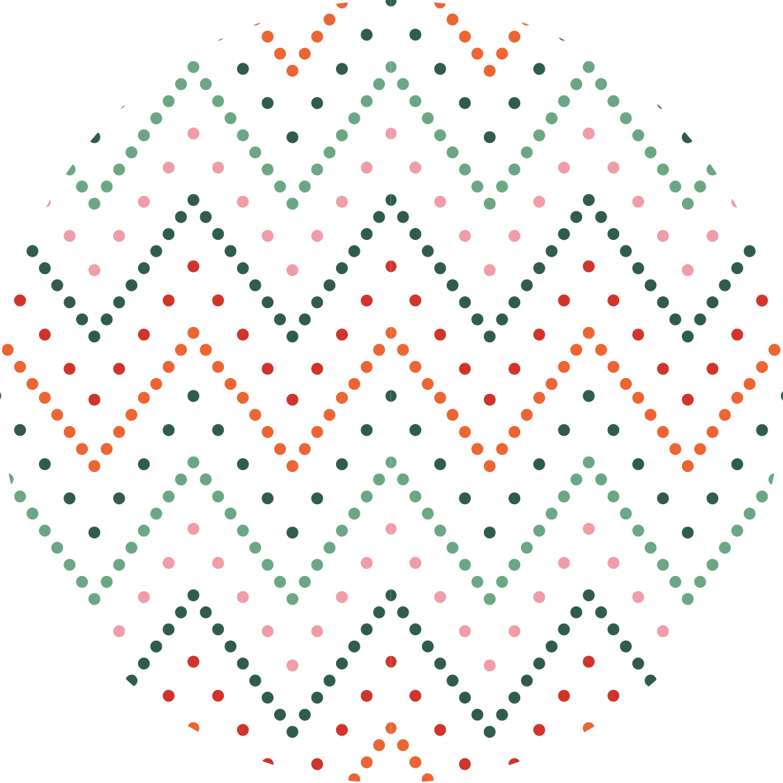 极简主义彩色人字形点缀设计 - TenStickers