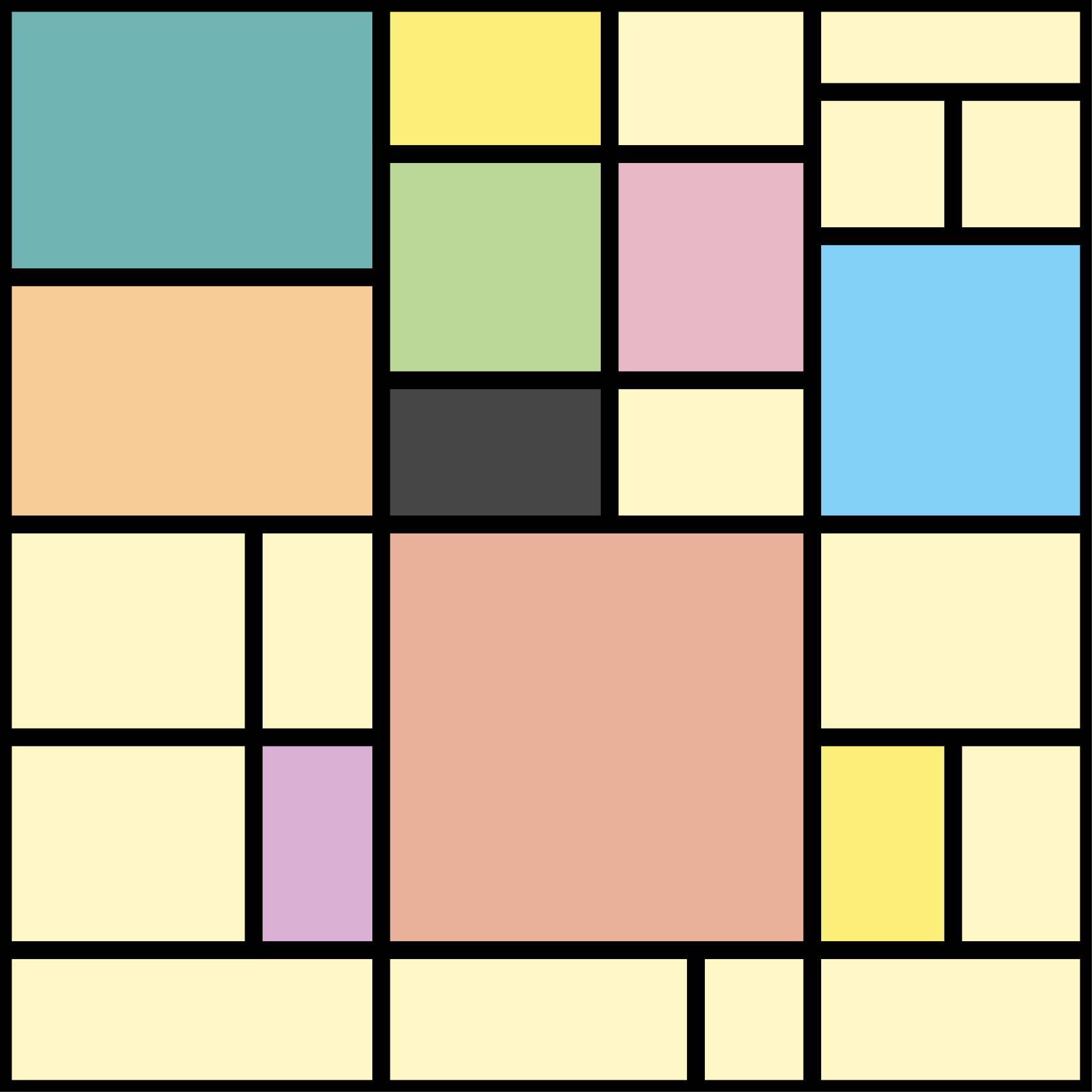 乙烯基地毯几何生动几何图案 - TenStickers