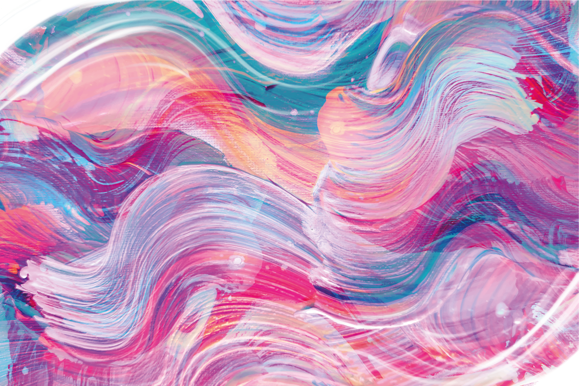 乙烯基地毯呈现生动抽象曲线 - TenStickers