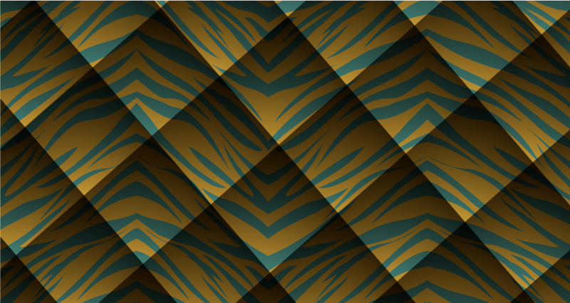 乙烯基地毯动物印花 虎纹概念 - TenStickers