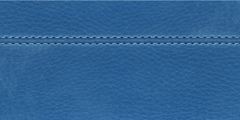 乙烯基地毯木纹 蓝色皮革缝线 - TenStickers