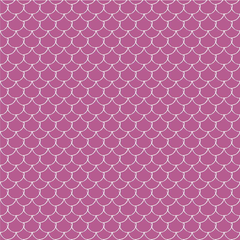 乙烯基地毯 粉色美人鱼鳞片 - TenStickers