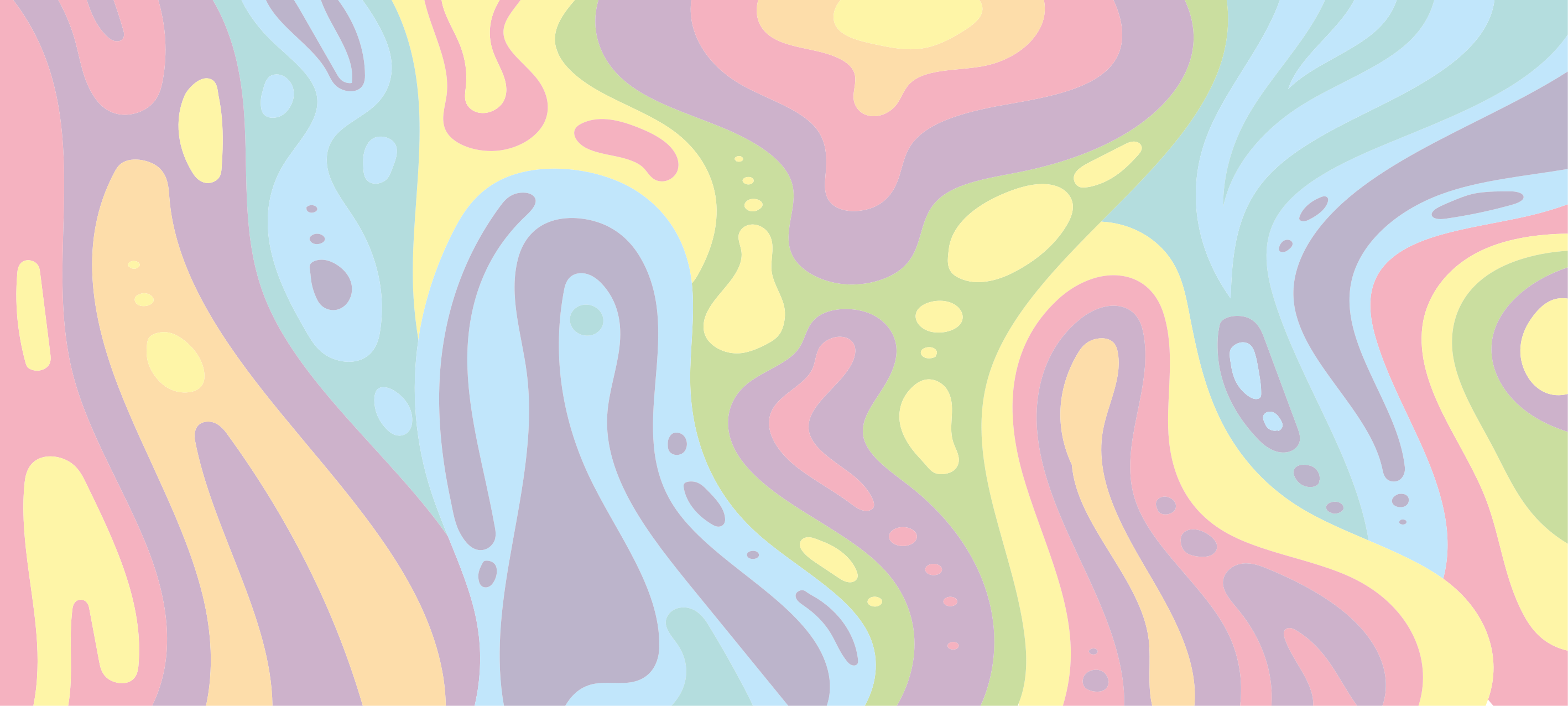 乙烯基地毯 彩色抽象波浪图案 - TenStickers