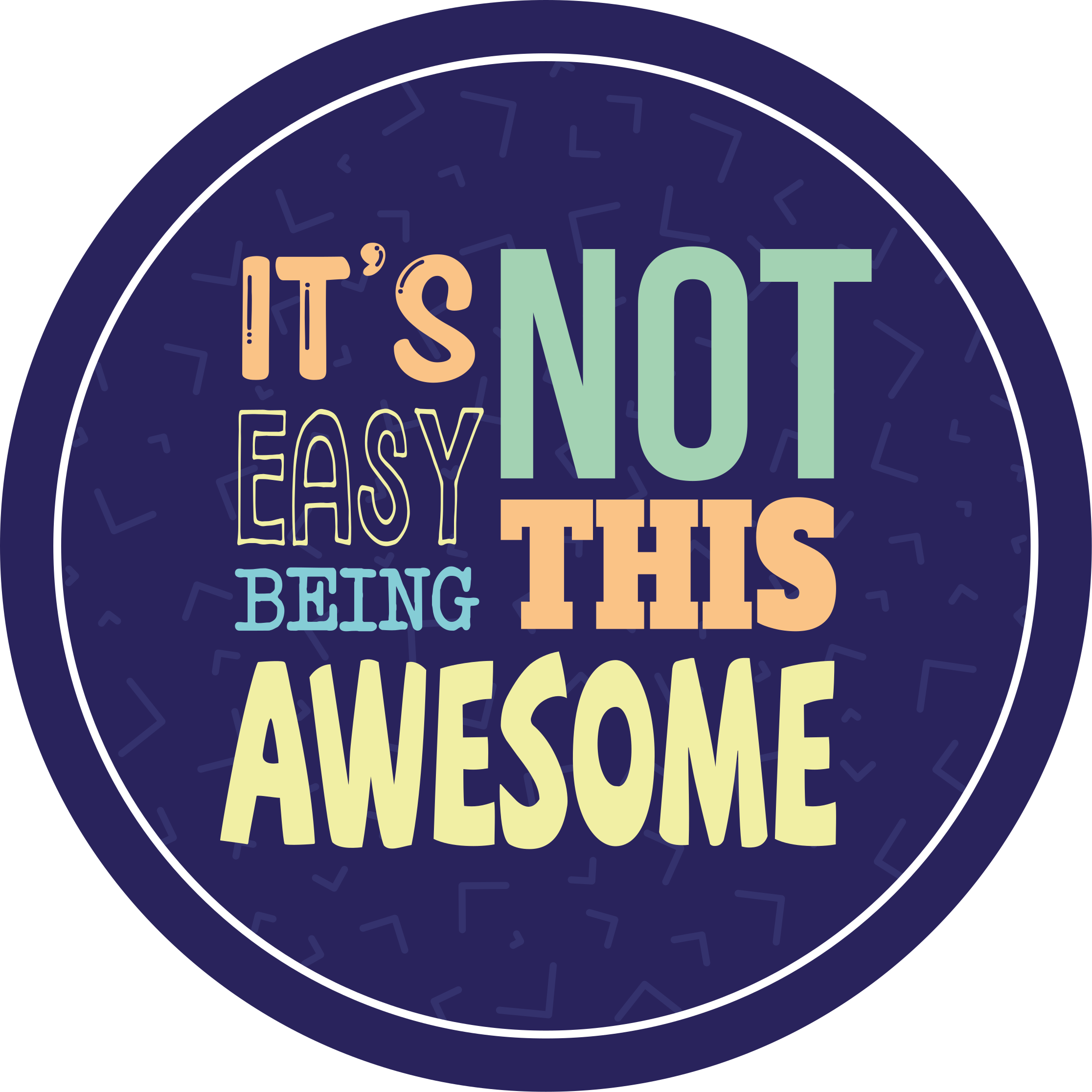 乙烯基地毯与短语让您轻松拥有精彩生活 - TenStickers