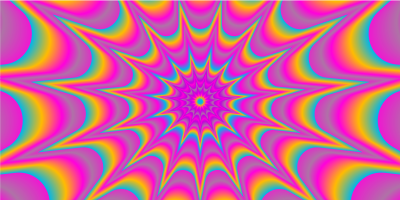 卧室乙烯基地毯 多彩的星爆 - TenStickers