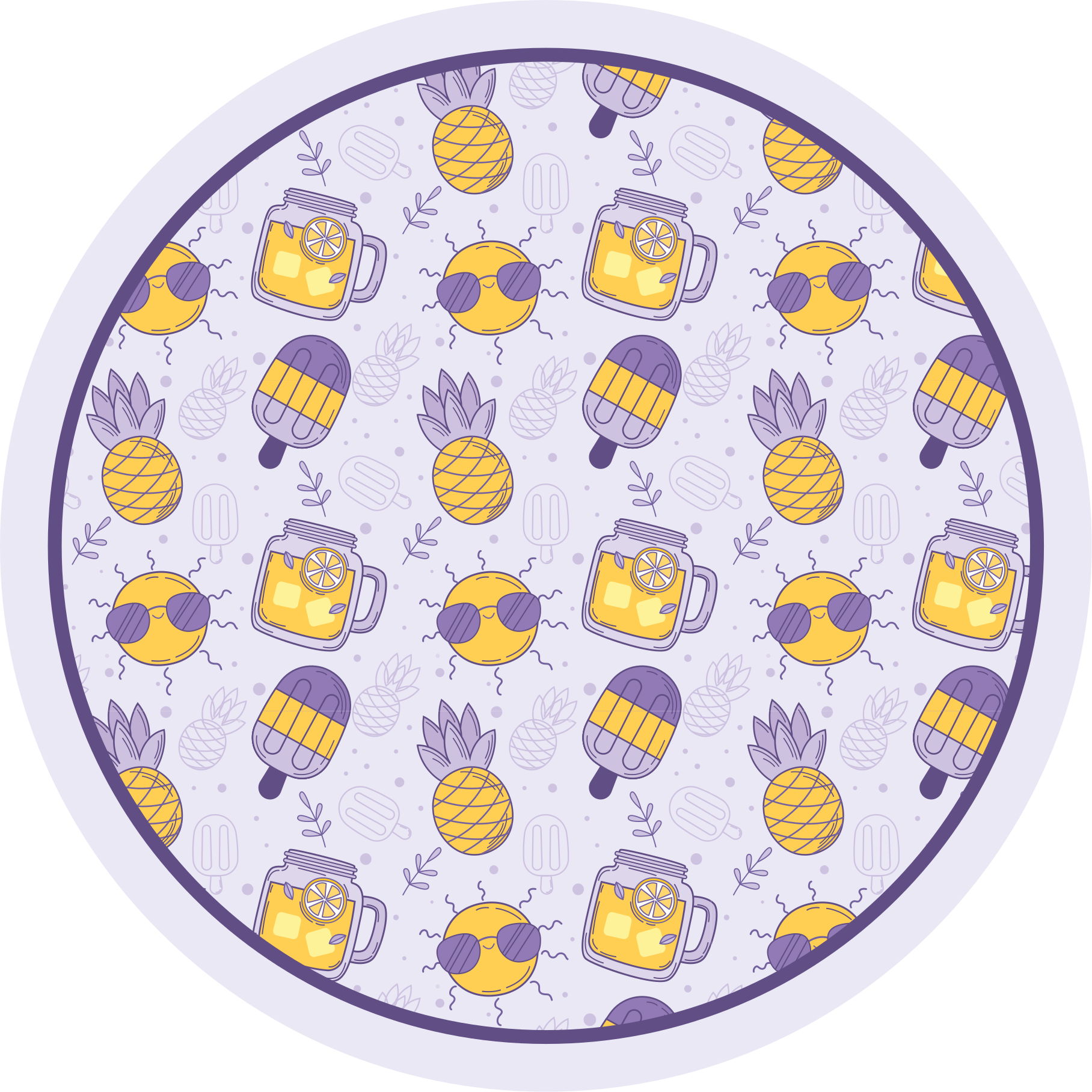 乙烯基地毯带来热带夏日乐趣 - TenStickers