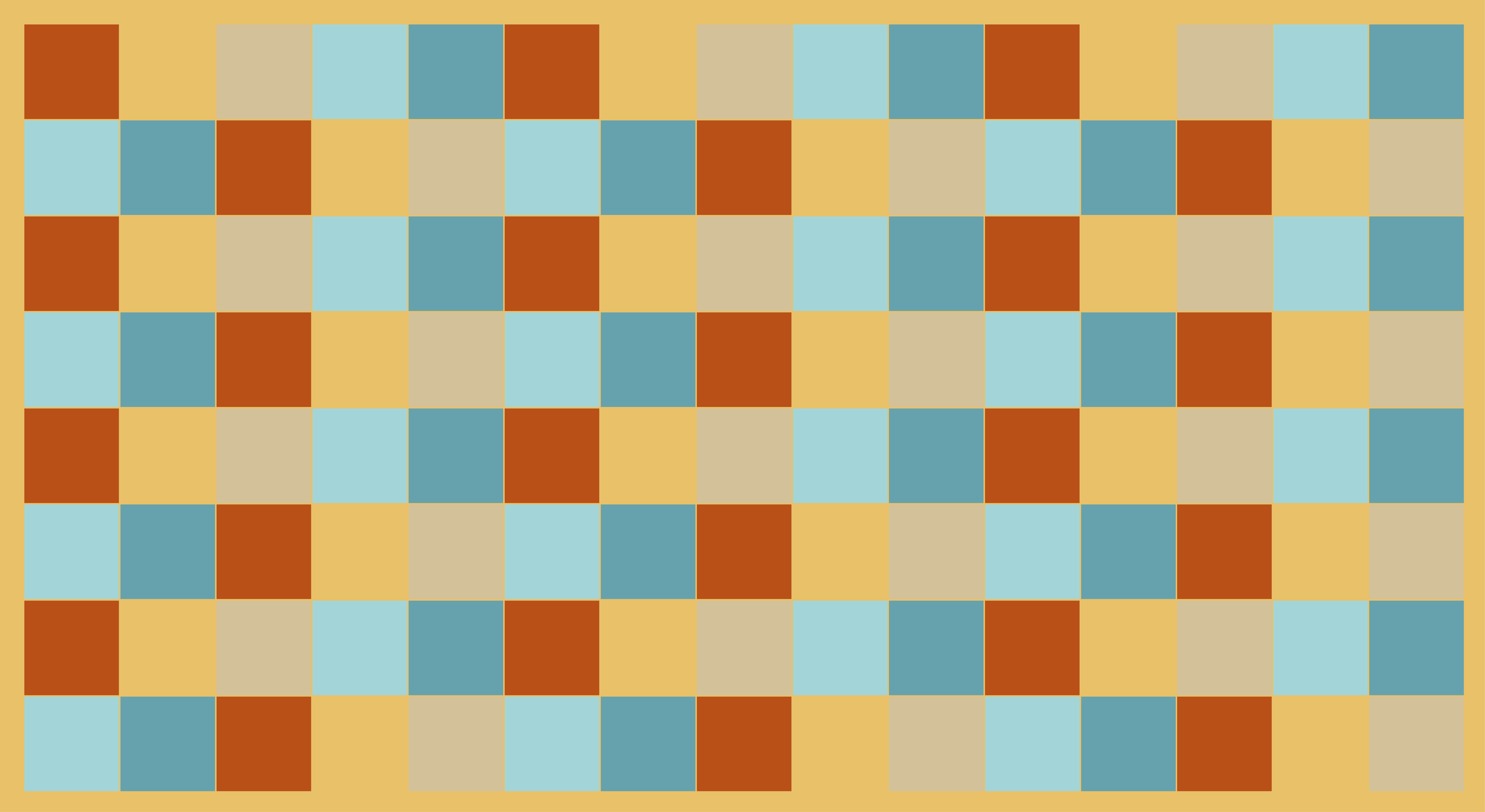 沙色方块瓷砖地毯 - TenStickers