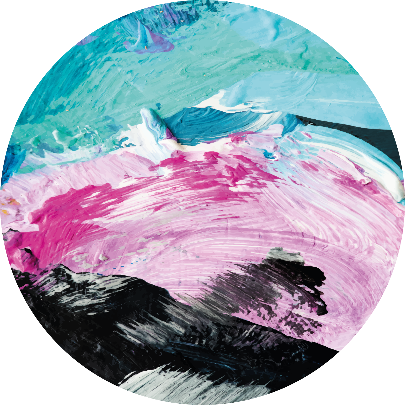 乙烯基地毯 充满活力的抽象旋转 - TenStickers