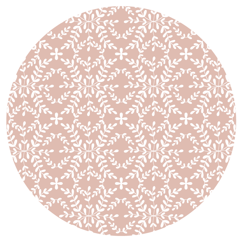 乙烯基花草地毯 精致的花朵构成 - TenStickers