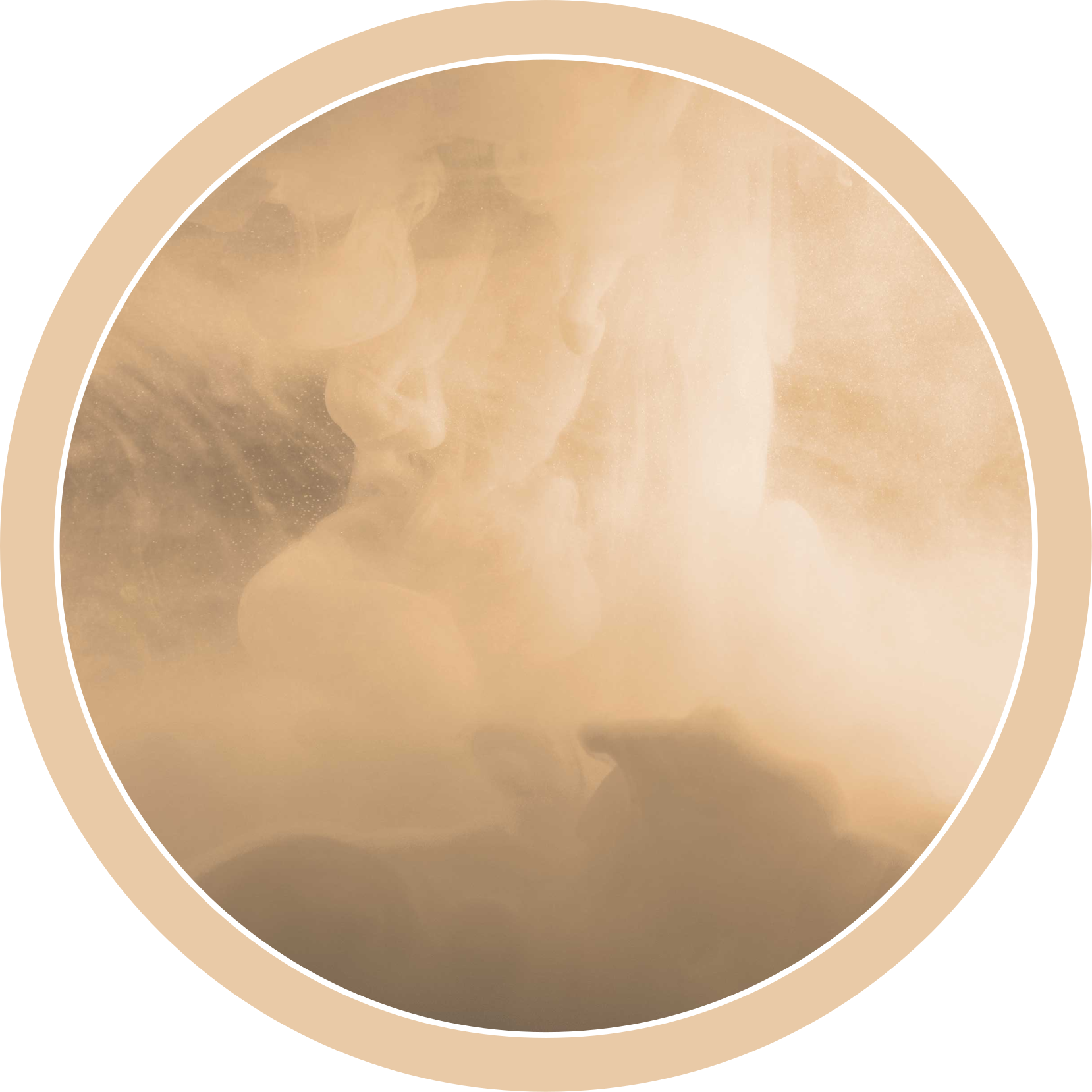 乙烯基地毯浴室柔和奶油波纹 - TenStickers