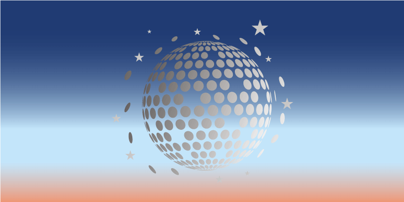 乙烯基地毯星星天体球设计 - TenStickers