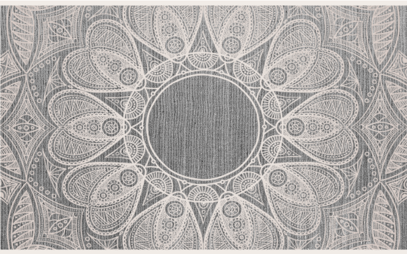 乙烯基地毯 精致的圆形图案 - TenStickers