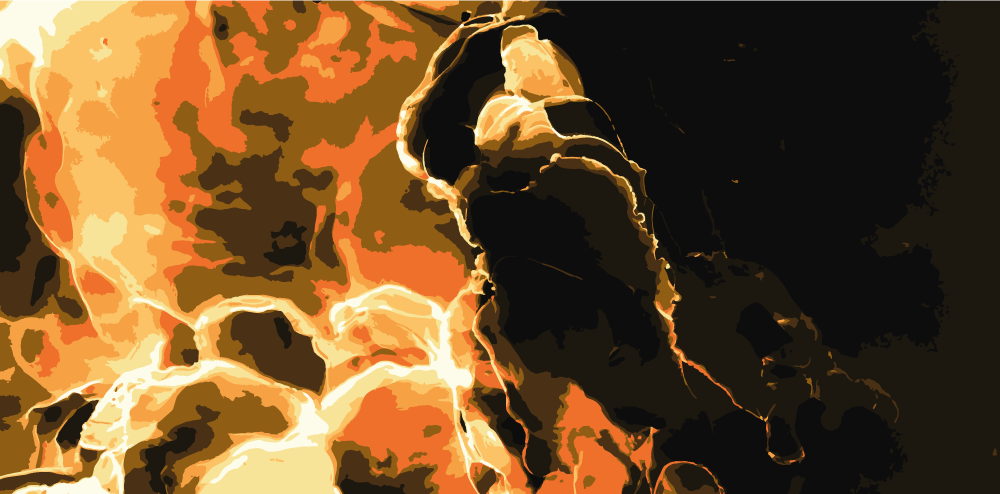 大理石乙烯基地毯呈现火焰效果 - TenStickers