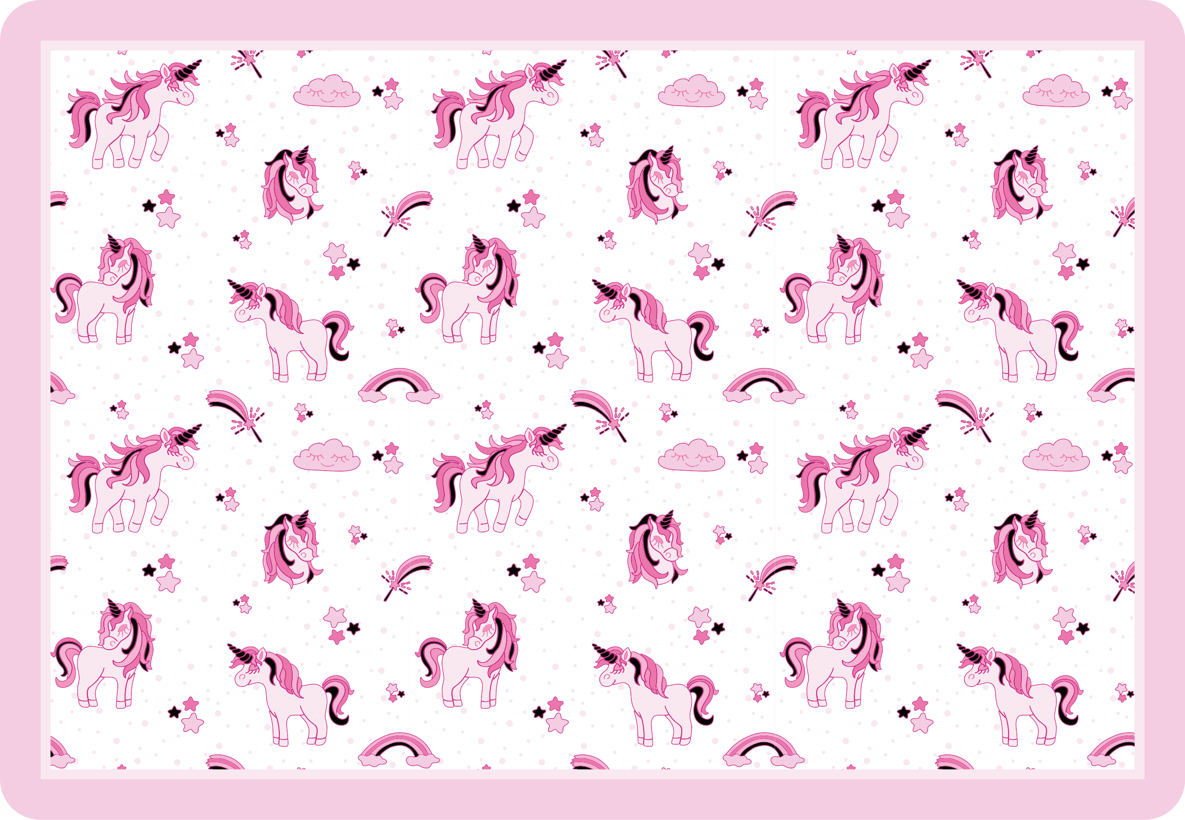 乙烯基地毯 儿童 独角兽幻想王国 - TenStickers