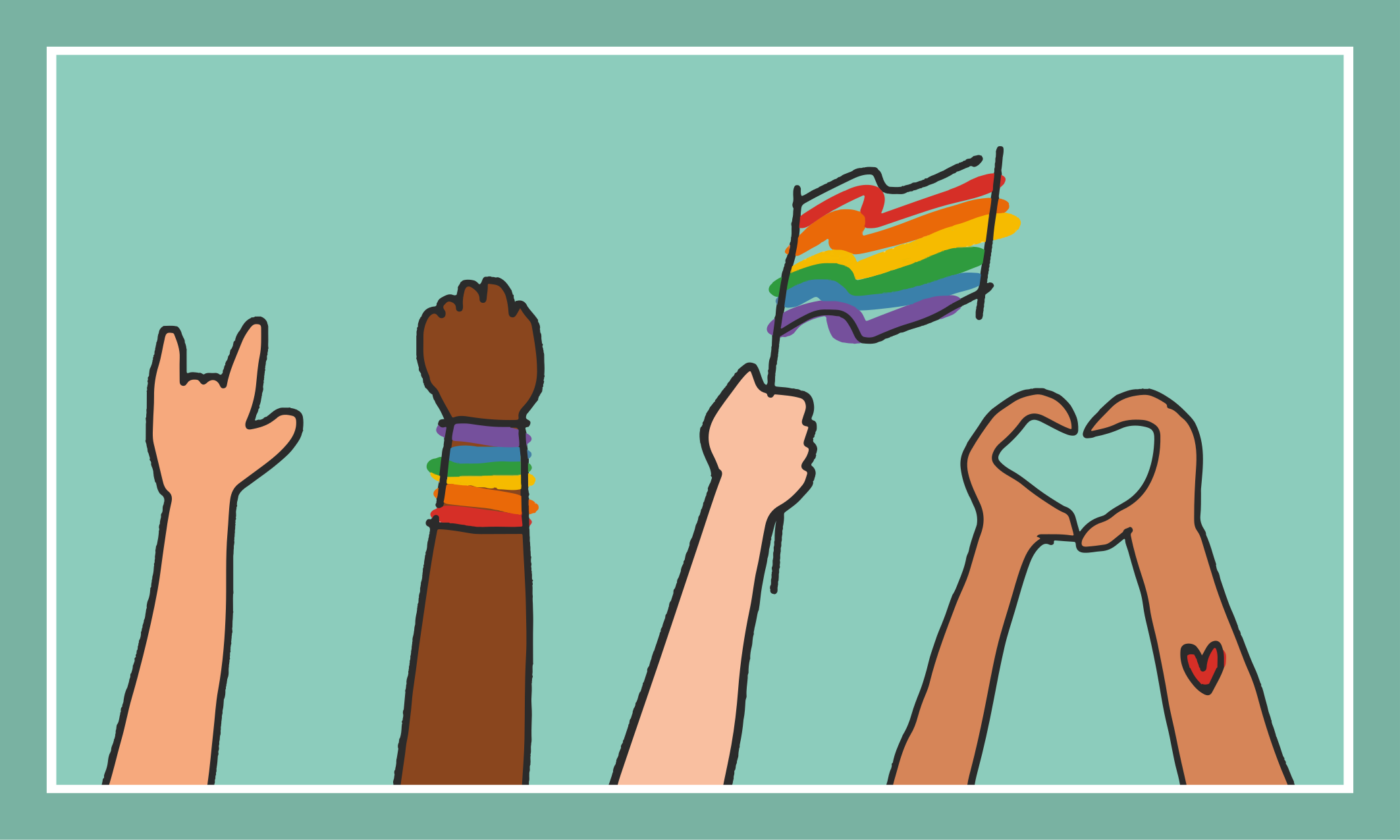 乙烯基地毯 多样化的手势提升 - TenStickers