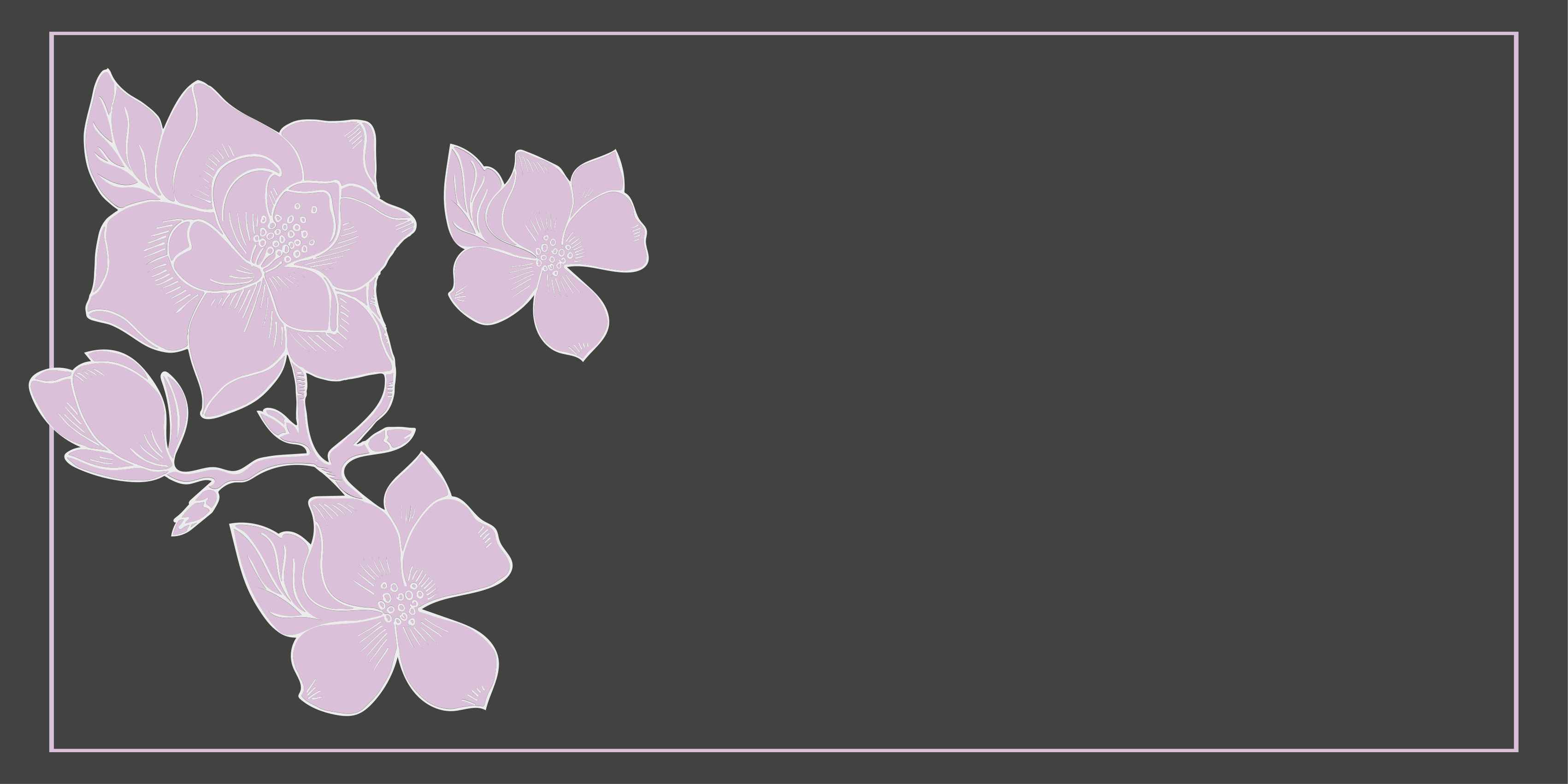 乙烯基花草地毯粉色花卉布置 - TenStickers