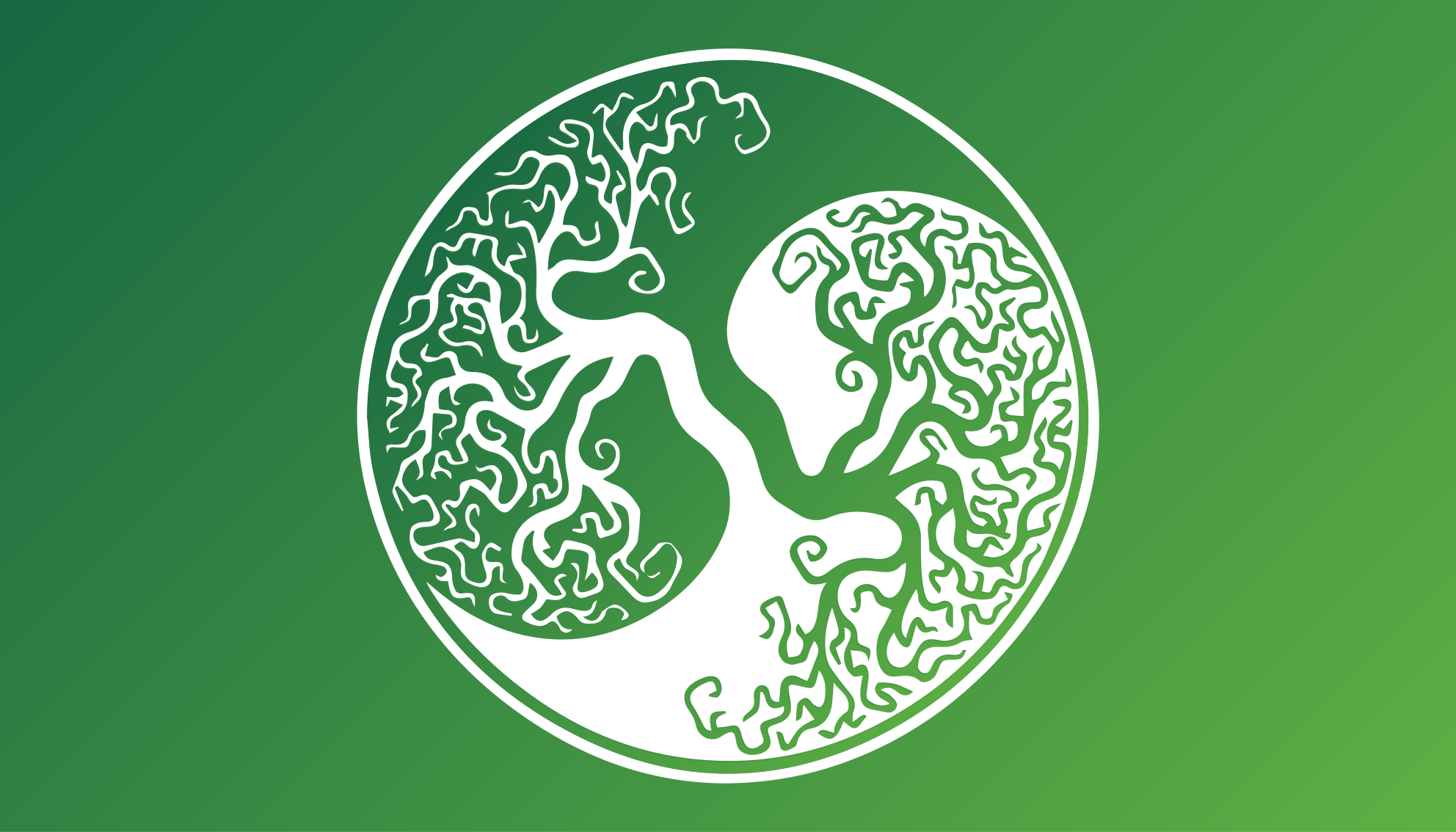 天然乙烯基地毯 树形轮廓圆圈 - TenStickers