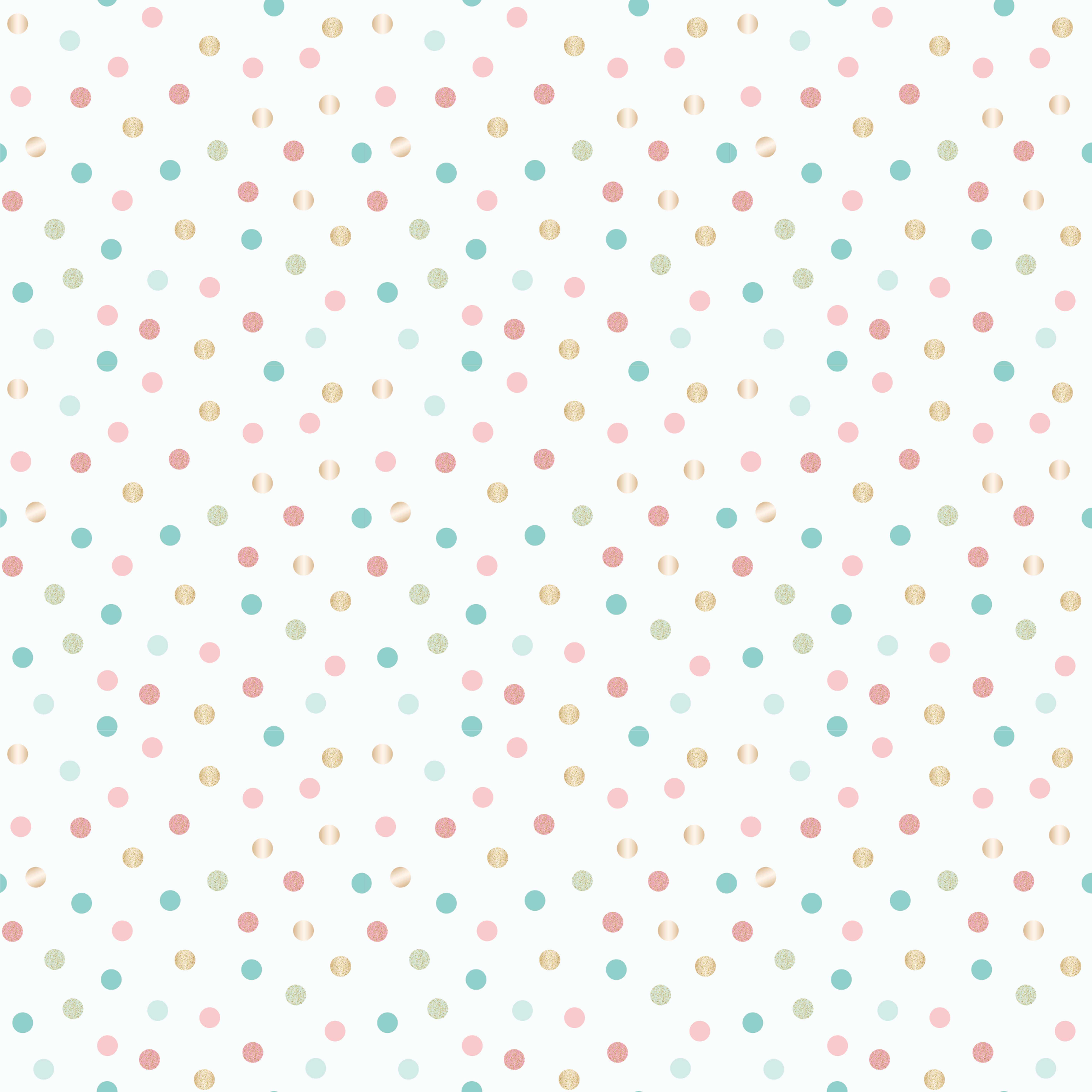 乙烯基地毯托儿所简约波点设计 - TenStickers