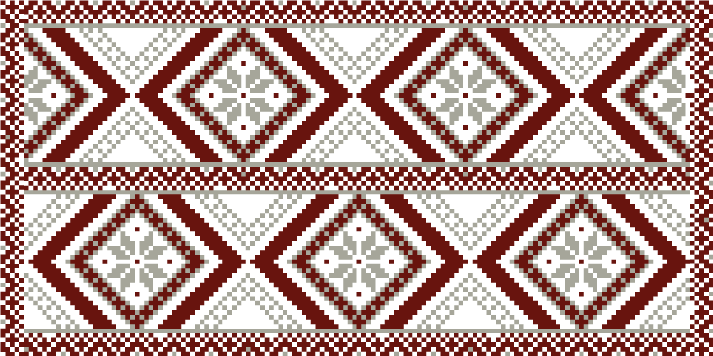 乙烯基地毯镶嵌精致几何图案 - TenStickers