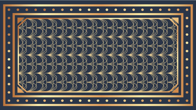 乙烯基地毯几何优雅波浪图案 - TenStickers