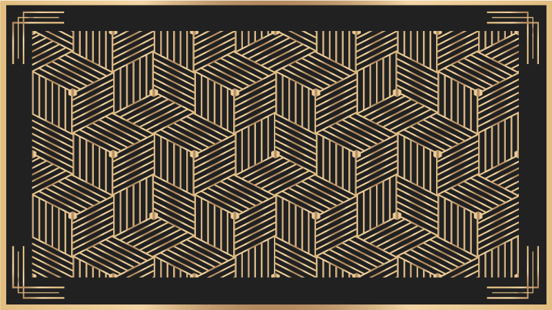 乙烯基地毯几何 时尚图案 - TenStickers