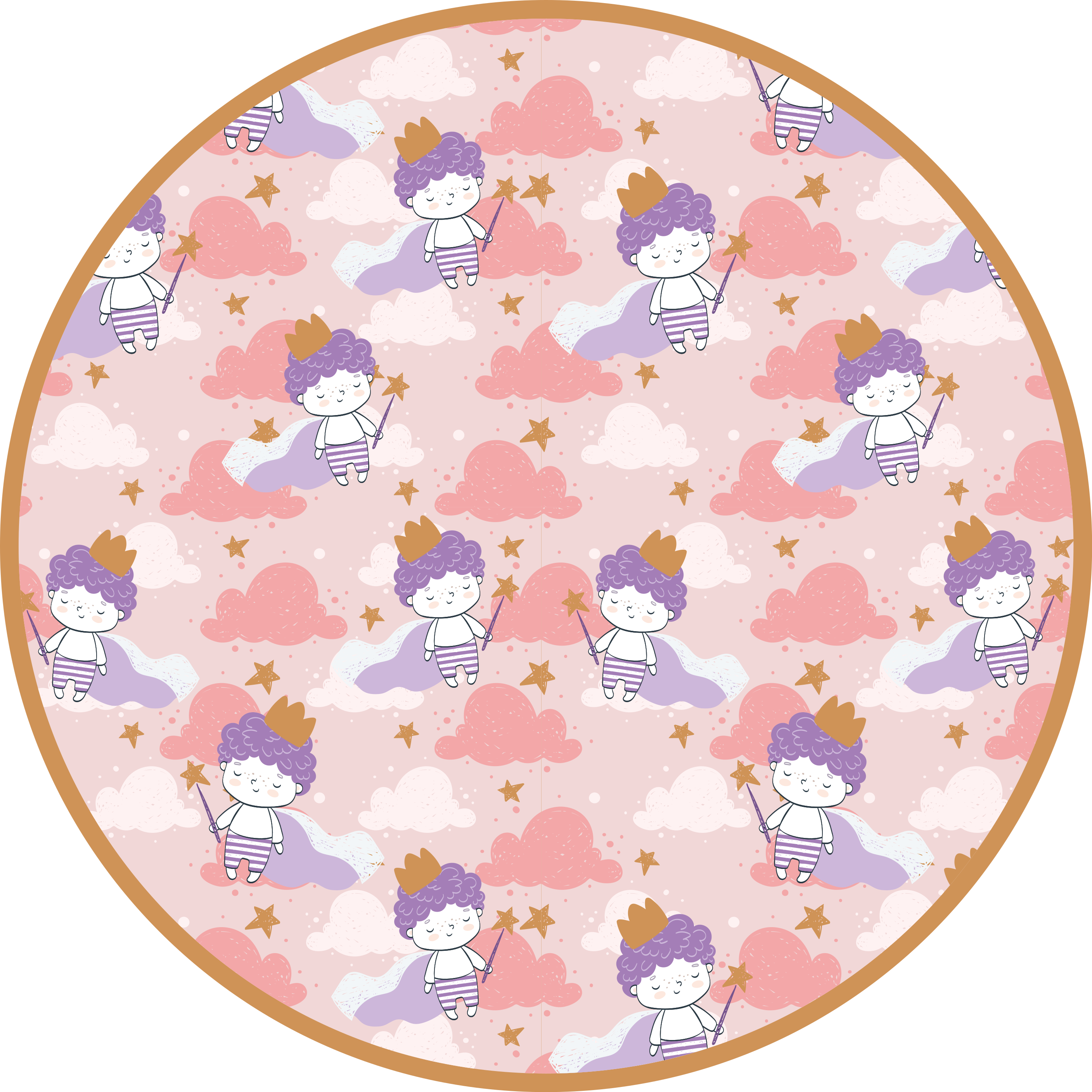 乙烯基地毯 儿童 魔法云朵王国 - TenStickers