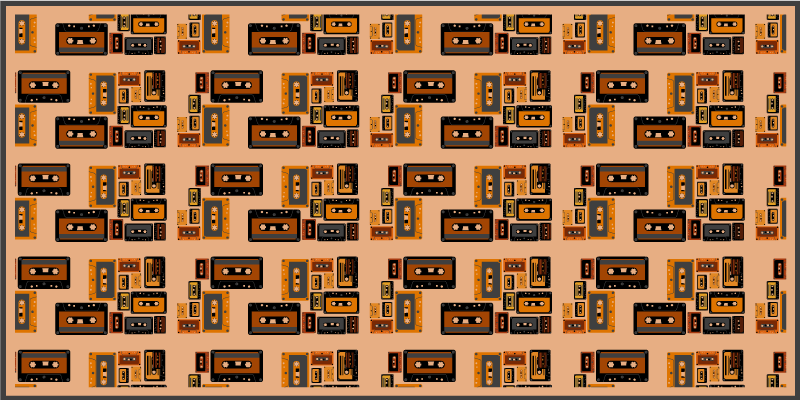乙烯基地毯复古磁带 - TenStickers