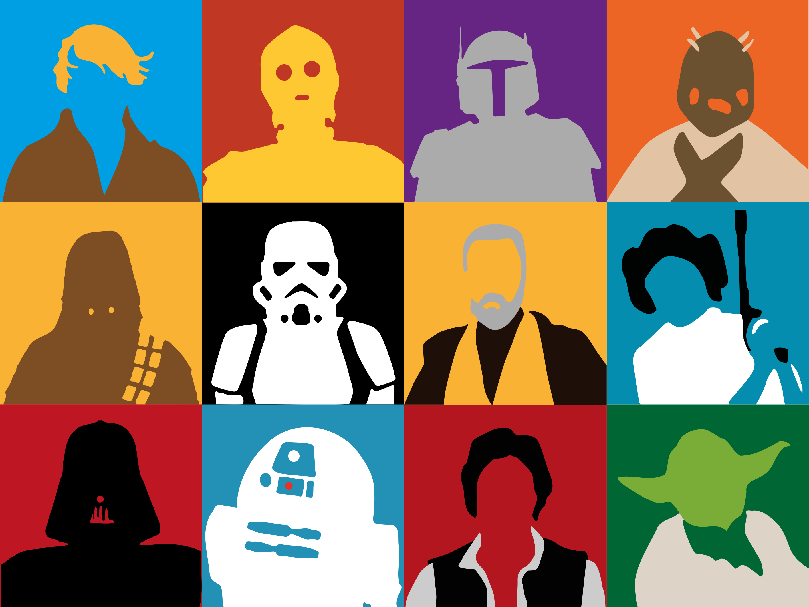 乙烯基地毯与经典角色轮廓 - TenStickers