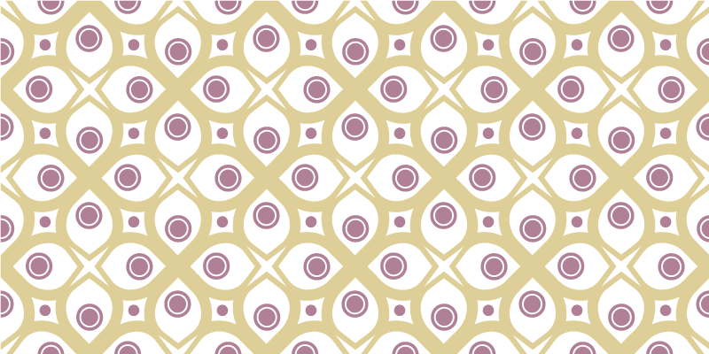 传统明亮的 80 年代图案复古地毯 - TenStickers