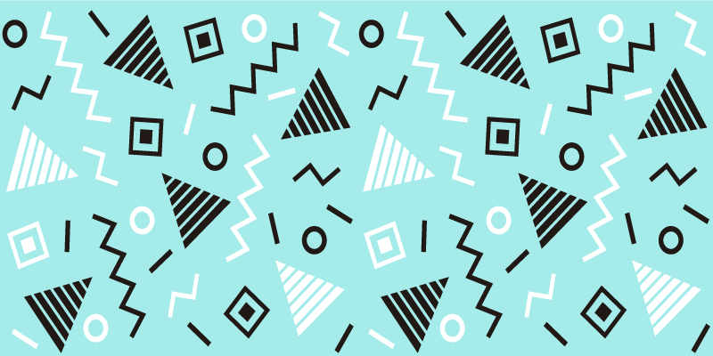 乙烯基地毯几何形状排列 - TenStickers