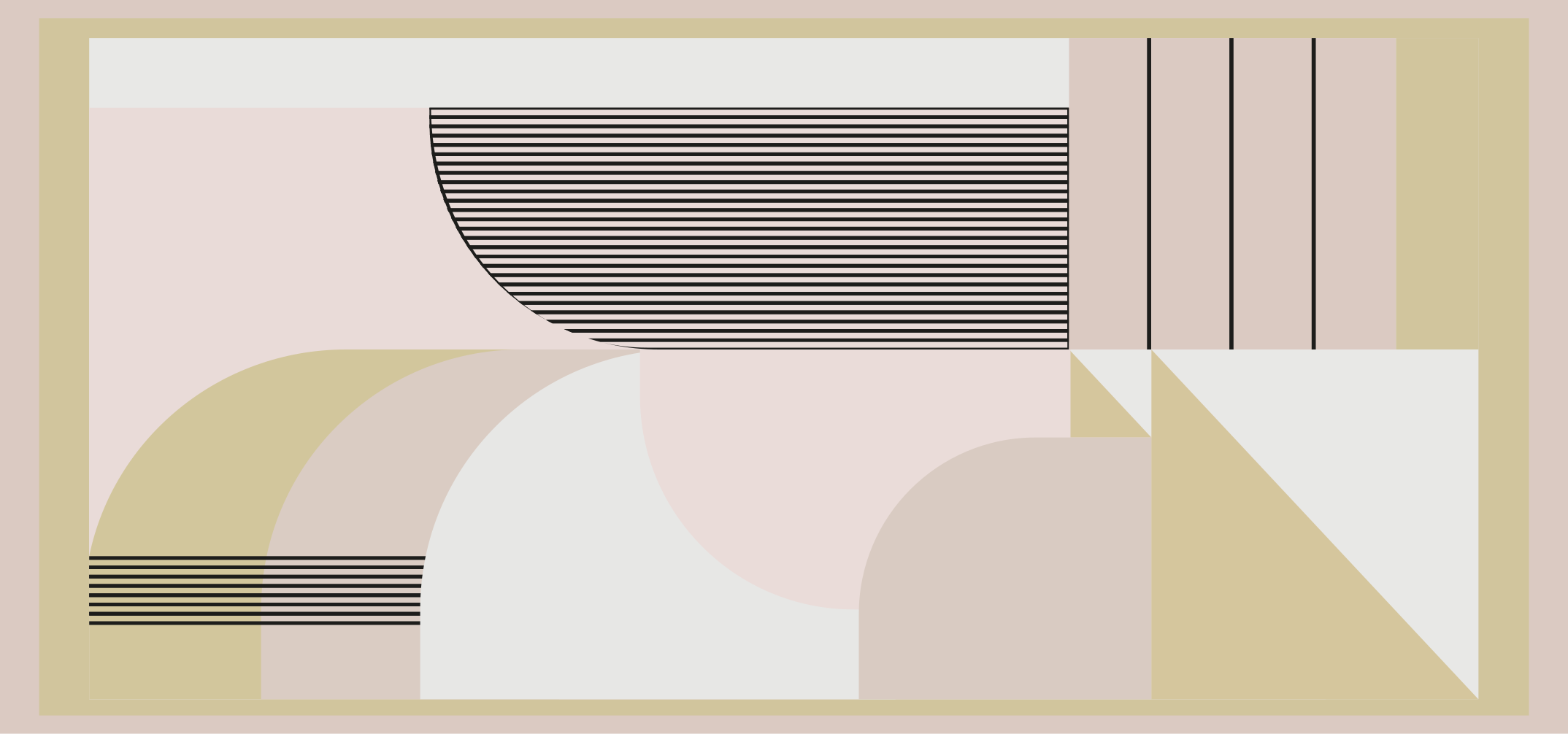 乙烯基地毯呈现抽象几何层次 - TenStickers