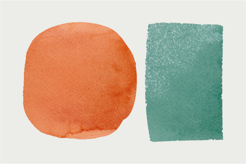 乙烯基地毯客厅抽象分段设计 - TenStickers