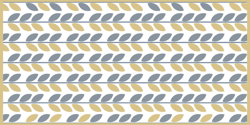 天然乙烯基地毯叶子图案条纹 - TenStickers