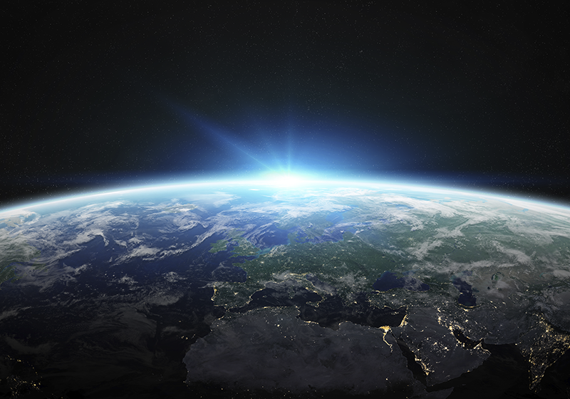 太空星球天文学卧室地毯 - TenStickers