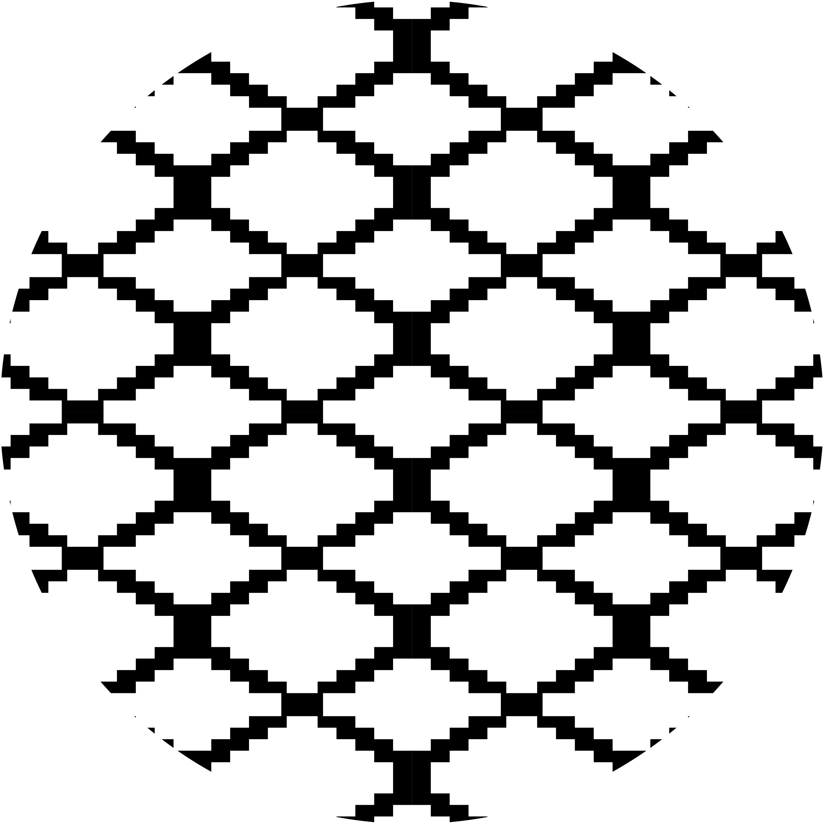 乙烯基地毯几何现代黑白设计 - TenStickers