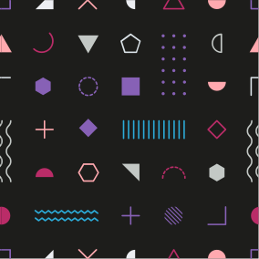 乙烯基地毯几何展现趣味形状 - TenStickers